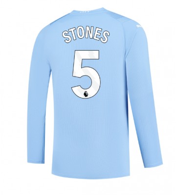 Maillot de foot Manchester City John Stones #5 Domicile 2023-24 Manche Longue